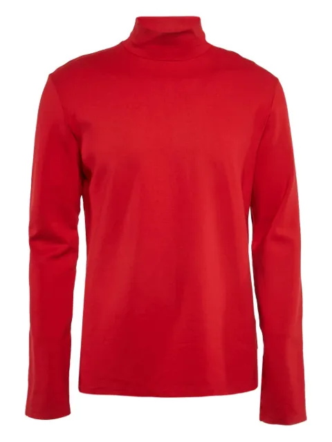 Just Cavalli Vintage turtleneck logo-tape top Red 1107046