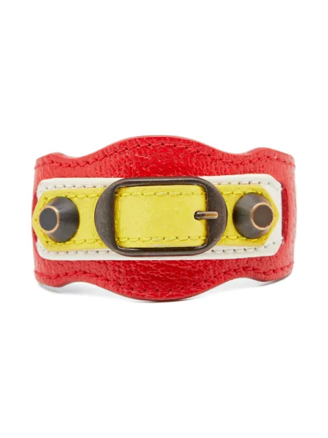 Balenciaga Pre-Owned studded leather bracelet Red 629784