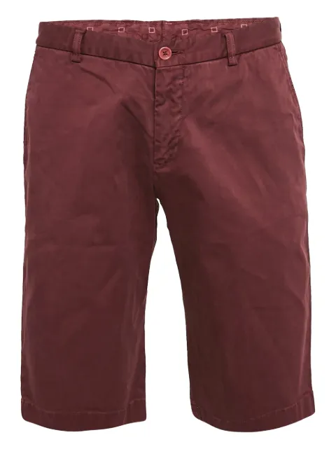 Etro Pre-Owned cotton buttoned shorts Red 1054099