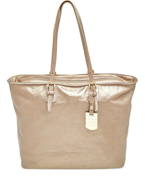Longchamp large LM leather tote bag Neutrals 541491