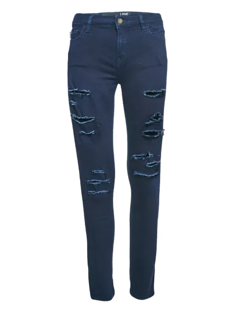 Love Moschino distressed tapered jeans Blue 1056041