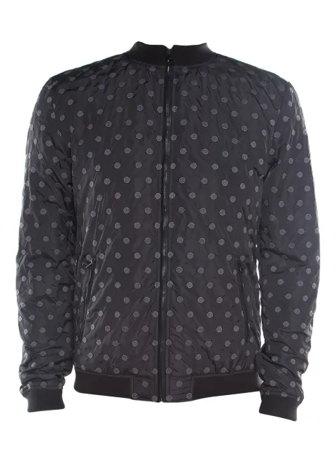 Dolce & Gabbana Pre-Owned embroidered polka-dot bomber jacket Black 182163
