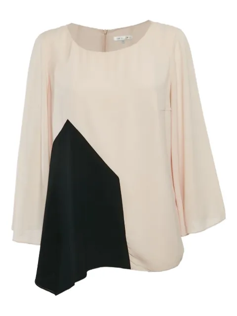 Paule Ka pre-owned flared sleeves geometric panel blouse Pink 1123007