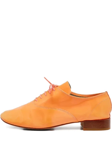 Repetto pre-owned patent leather Oxford shoes Orange 1110562