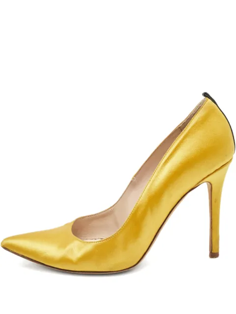 SJP by Sarah Jessica Parker leather heeled pumps Yellow 1011889