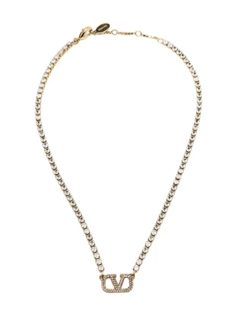 Valentino Garavani Pre-Owned VLogo necklace Gold 1075434