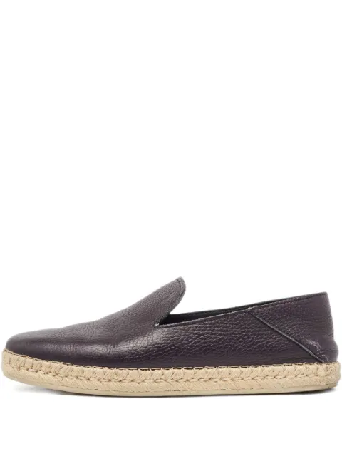 Tod's Vintage leather espadrilles Black 998556