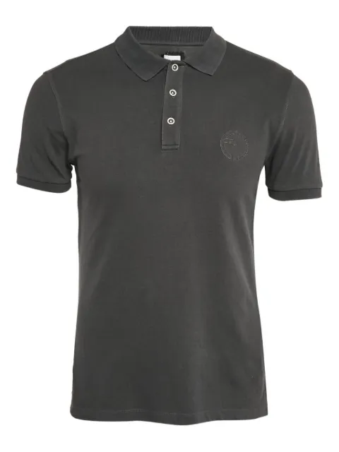 Armani Vintage logo-embroidered polo shirt Grey 1054537