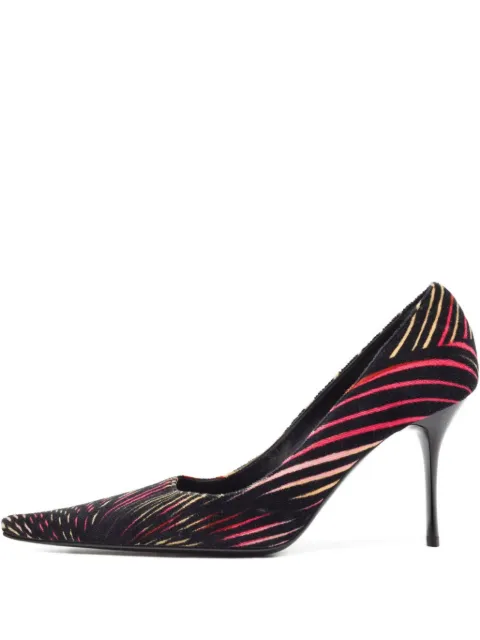 Missoni Pre-Owned 2023 100mm velvet pumps Black 968867