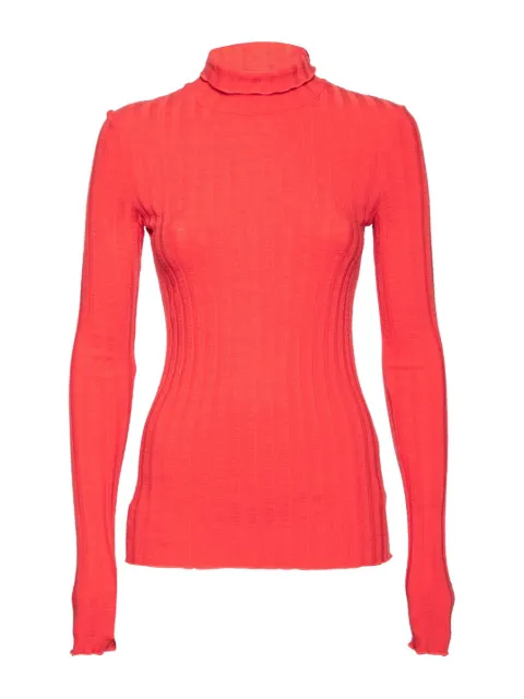 Simon Miller Pre-owned ribbed roll-neck top Orange 627552