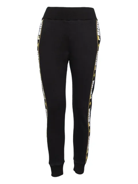 Fendi Pre-Owned logo tape track pants Black 627657