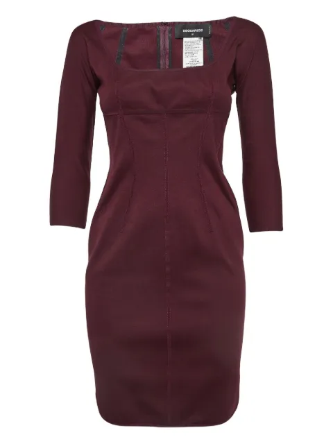 DSQUARED2 square-neck mini dress Red 978148