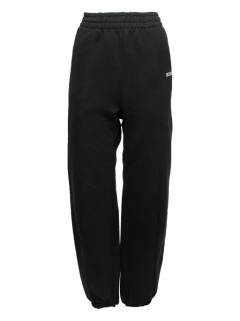 VETEMENTS logo-embroidered track pants Black 641334