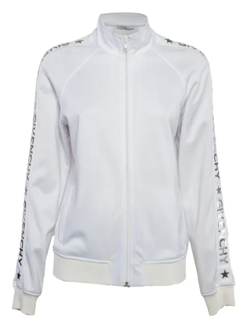 Givenchy Pre-Owned logo-print jacket White 1039435