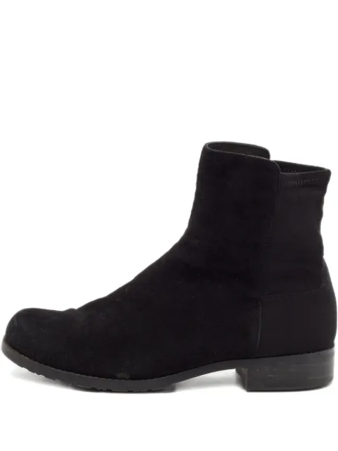 Stuart Weitzman suede round-toe ankle boots Black 1115614
