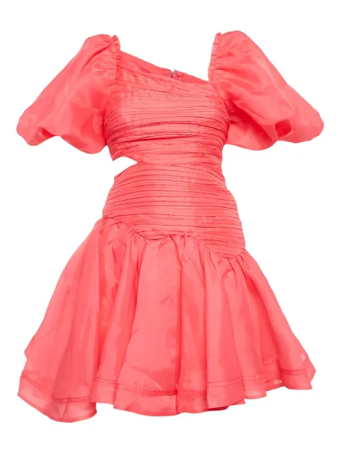 Aje Joan cut-out puff-sleeve mini dress Pink 1059309