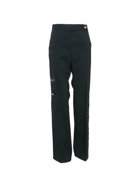 Versace Pre-Owned beaded trousers Black 1048196