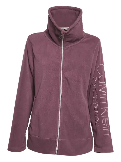 Calvin Klein high neck zip fleece jacket Purple 1060046