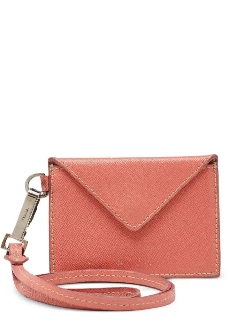 Prada Pre-Owned 2024 leather clutch bag Red 917836