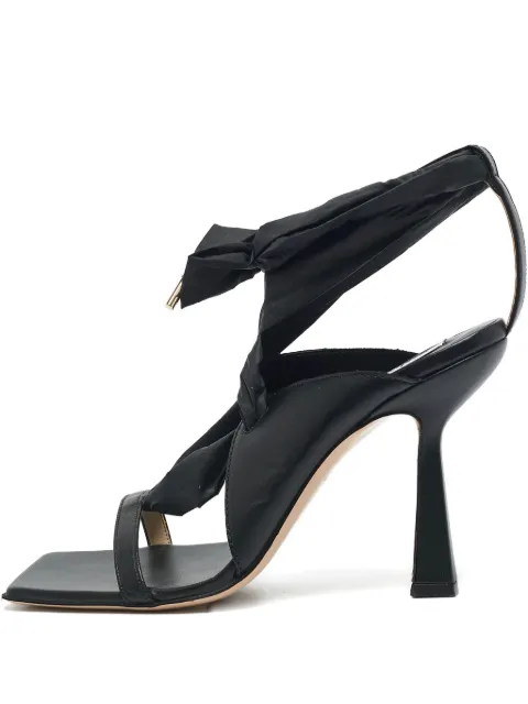 Sarah & Sebastian 115mm Sebastian leather sandals Black 1129575