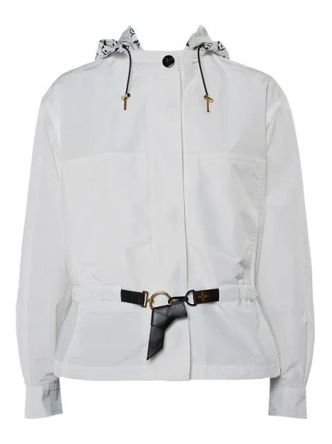 Louis Vuitton Pre-Owned Monogram-belt jacket White 437456