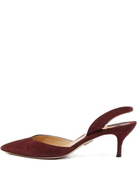 Paul Andrew suede slingback pumps Red 820286