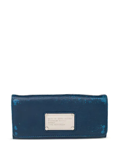 Marc By Marc Jacobs logo-plate wallet Blue 469426