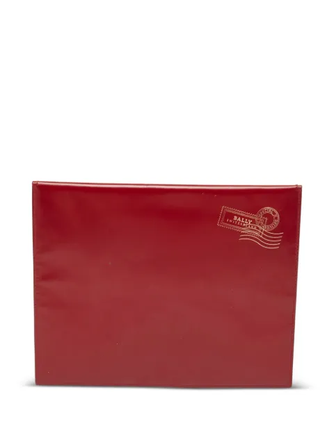 Bally Vintage pre-owned flap leather clutch Red 964522