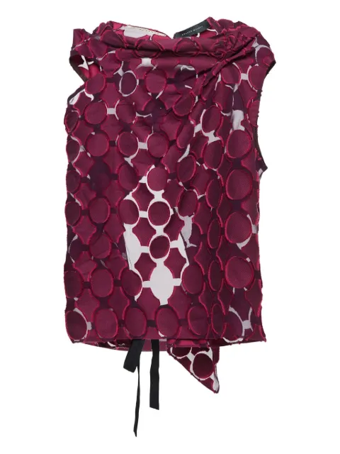 Roland Mouret pre-owned circle-patterned top Pink 1013225