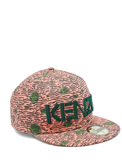 Kenzo Pre-Owned logo-embroidered cap Pink 904546