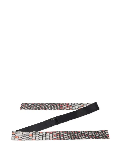 Bvlgari Pre-Owned geometric-print silk scarf Black 1023549