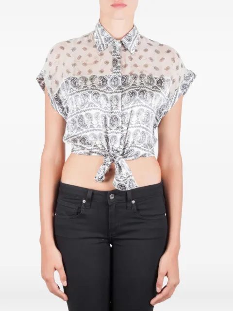 Pierre Balmain pre-owned paisley-print top White 209858
