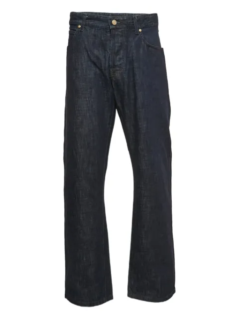 Giorgio Armani Pre-Owned 2023 logo-patch jeans Blue 890401