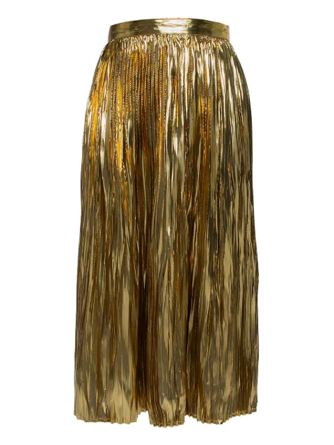 Mes Demoiselles pleated midi skirt Yellow 431435