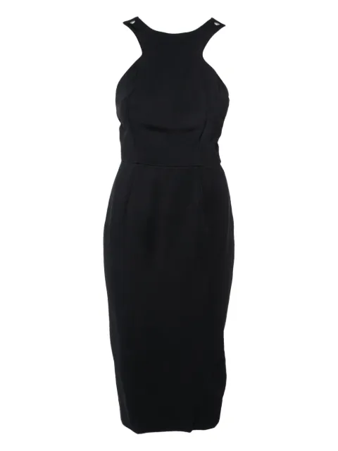 Victoria Beckham contrast-straps midi dress Black 624774