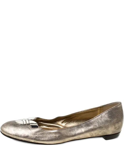 Sergio Rossi Vintage metallic ballet flats Gold 213319