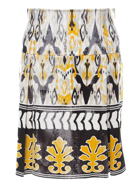 Roberto Cavalli Vintage 2024 ikat-print skirt White 216864