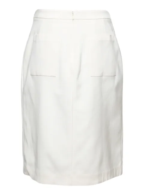 Sophie Hulme pre-owned chain-detail midi skirt White 212596