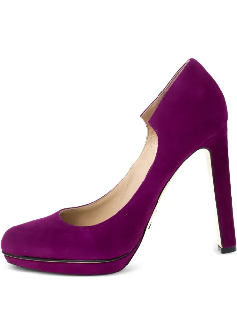 Paul Andrew 115mm suede pumps Purple 285679