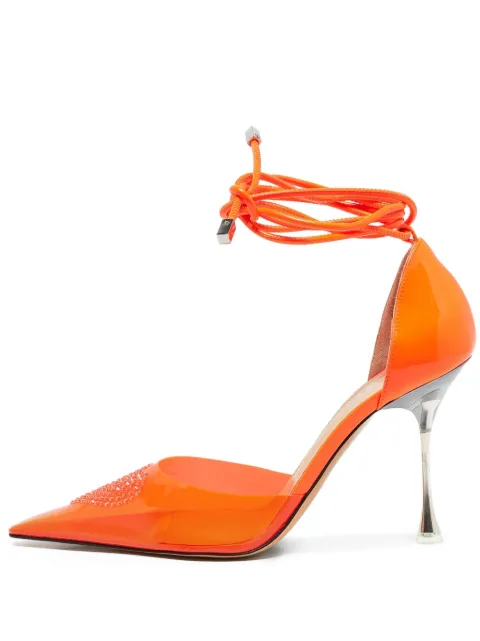 MACH & MACH pre-owned 95mm Heart pumps Orange 1128840