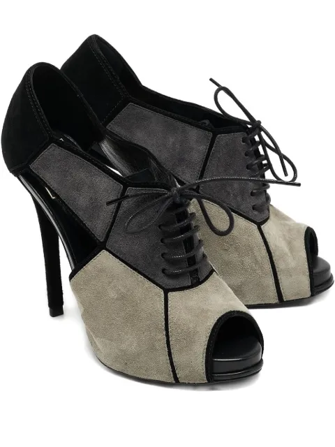 Roger Vivier Vintage panelled lace-up boots Grey 1092612