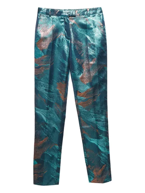 Maje metallic swirl trousers Blue 1096928