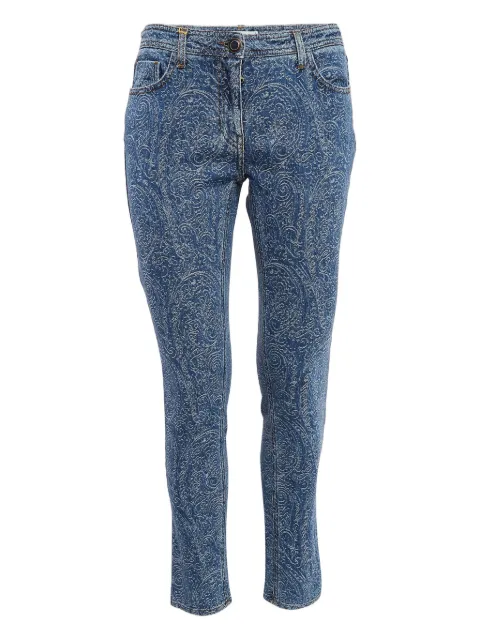 Etro Pre-Owned paisley-pattern jeans Blue 1042105
