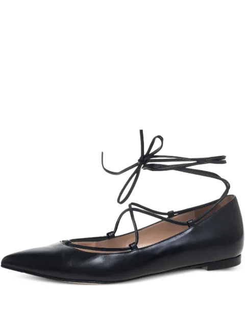 Gianvito Rossi leather ballet flats Black 390520