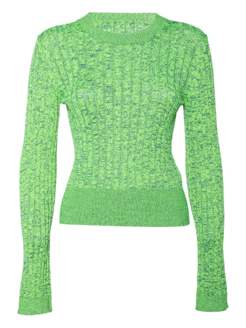 Maison Martin Margiela Pre-Owned marl-knit sweater Green 627514