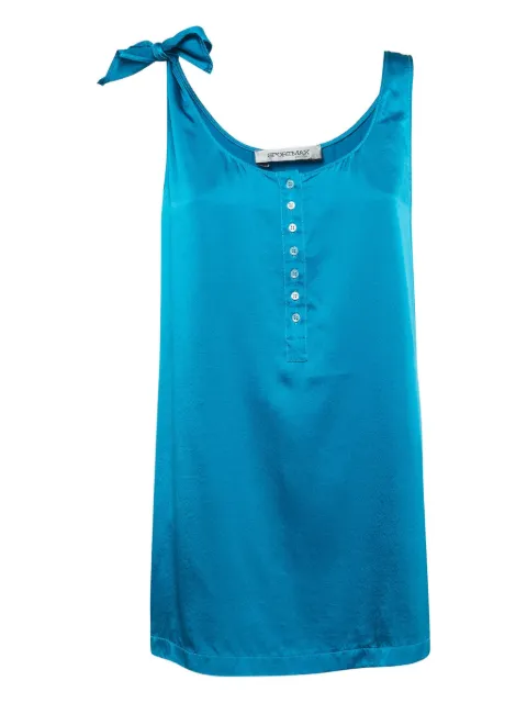 Sportmax Vintage silk top Blue 953461