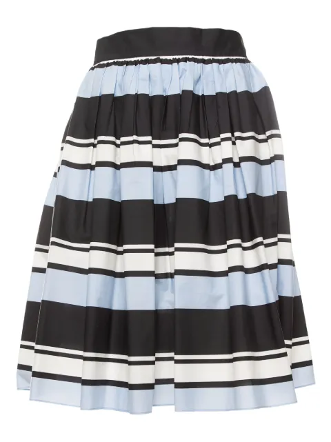 Dolce & Gabbana Pre-Owned striped pleated skirt Blue 413677