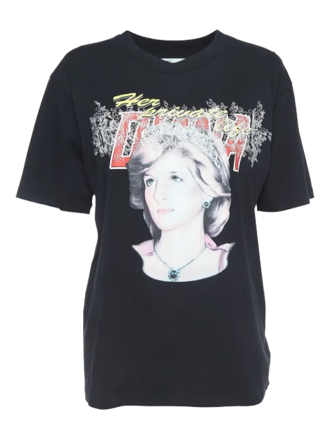 Off-White Pre-Owned graphic-print t-shirt Black 918874