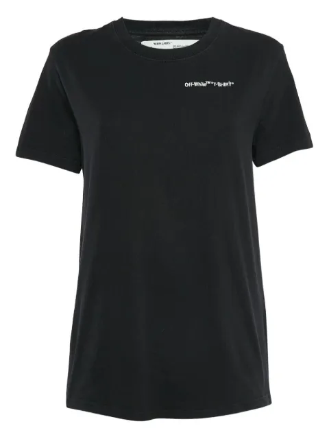 Off-White Pre-Owned logo-print T-shirt Black 1060723