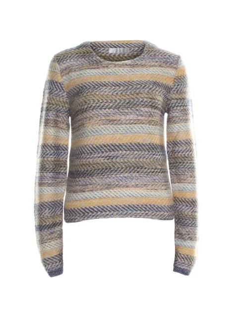 Chloé Pre-Owned striped round-neck sweater Neutrals 195898